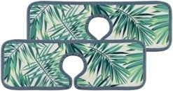 15" Microfiber Cloth Kitchen Faucet Absorbent Mat Splash Guard Drip Water Catcher Countertop Drying Protector Pads Faucet Behind For Bedroom Farmhouse Summer Time 2PCS -Peugeot Shop 51EVjSUUnqL. AC