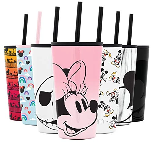 Disney Character Insulated Tumbler Cup With Flip Lid And Straw Lid | Reusable Stainless Steel Water Bottle Iced Coffee Travel Mug | Classic Collection | 16oz Minnie Mouse On Blush 1 Disney Character Insulated Tumbler Cup With Flip Lid And Straw Lid | Reusable Stainless Steel Water Bottle Iced Coffee Travel Mug | Classic Collection | 16oz Minnie Mouse On Blush