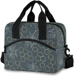 Insulated Lunch Bag Magic Skulls Lunch Tote Reusable Cooler Bag Container With Adjustable Shoulder Strap -Peugeot Shop 51EhXUb5GjL. AC