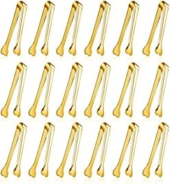 18 Pack Premium Small Serving Tongs, Mini Stainless Steel Appetizer Tongs 4.33Inch Silver -Peugeot Shop 51EhlaQhE9L. AC