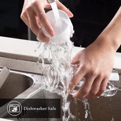 Olive Oil Dispenser Bottle, Condiment Container With Dripless Spout, Borosilicate Glass - One Hand Operation, Recycle Vent To Avoid Mess, Mother's Day Gift For Mom Grandma, 550ml(19.5oz) -Peugeot Shop 51EoKMRmEHL