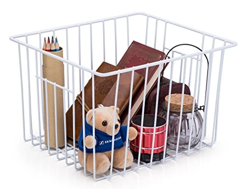 Freezer Baskests Organizer Bins, Freezer Wire Storage Basket Refrigerator Storage Baskets Bins Organizer With Built-in Handles For Cabinets, Pantry, Closets, Bedrooms - Set Of 2 1 Freezer Baskests Organizer Bins, Freezer Wire Storage Basket Refrigerator Storage Baskets Bins Organizer With Built-in Handles For Cabinets, Pantry, Closets, Bedrooms - Set Of 2