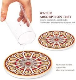 Absorbing Stone Mandala Ceramic Coasters For Drinks Cork Base With Holder, For Friends Funny Birthday Housewarming Apartment Kitchen Bar Decor, Suitable For Wooden Table, Coffee Table, Set Of 8 9 Absorbing Stone Mandala Ceramic Coasters For Drinks Cork Base With Holder, For Friends Funny Birthday Housewarming Apartment Kitchen Bar Decor, Suitable For Wooden Table, Coffee Table, Set Of 8 -Peugeot Shop 51Ev9HQZKuL