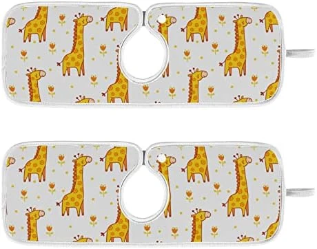 Kcldeci 2 Pack Faucet Mat Splash Guard For Kitchen Sink,Giraffe Blinked 14x5 Inch Faucet Handle Drip Catcher Tray Absorbent Mat Fast Dry Mat For Kitchen, Bathroom 7 Kcldeci 2 Pack Faucet Mat Splash Guard For Kitchen Sink,Giraffe Blinked 14x5 Inch Faucet Handle Drip Catcher Tray Absorbent Mat Fast Dry Mat For Kitchen, Bathroom - Image 7