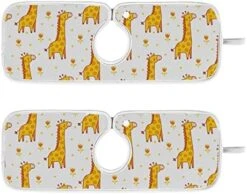 Kcldeci 2 Pack Faucet Mat Splash Guard For Kitchen Sink,Giraffe Blinked 14x5 Inch Faucet Handle Drip Catcher Tray Absorbent Mat Fast Dry Mat For Kitchen, Bathroom 13 Kcldeci 2 Pack Faucet Mat Splash Guard For Kitchen Sink,Giraffe Blinked 14x5 Inch Faucet Handle Drip Catcher Tray Absorbent Mat Fast Dry Mat For Kitchen, Bathroom -Peugeot Shop 51Ex9W9FJAL. AC