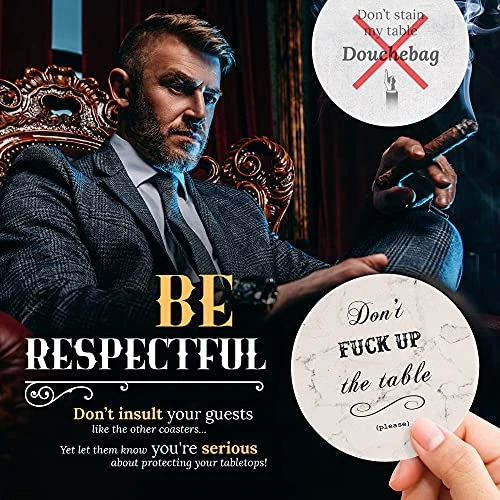 Funny Drink Coasters - Home Decor Gifts Housewarming Gift, House Decor Coasters For Coffee Table Decor, House Warming Gifts New Home Couple, Decorations For Living Room Decor New Home Gift For Home 3 Funny Drink Coasters - Home Decor Gifts Housewarming Gift, House Decor Coasters For Coffee Table Decor, House Warming Gifts New Home Couple, Decorations For Living Room Decor New Home Gift For Home - Image 3