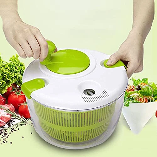 AMABEAlsl Sink Basket Large Capacity Salad Spinner,Vegetable Dryer/Drainer, Easy Spin Fruit Washing Drying Machine And Tools,Kitchen Drain Basket 2 AMABEAlsl Sink Basket Large Capacity Salad Spinner,Vegetable Dryer/Drainer, Easy Spin Fruit Washing Drying Machine And Tools,Kitchen Drain Basket - Image 2
