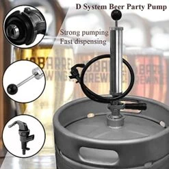 LUCKEG Beer Party Pump With Picnic Tap 8 Inch US Sankey D System Beer Keg Tap With Lever Handle For American Beer Brewing Equipment System 9 LUCKEG Beer Party Pump With Picnic Tap 8 Inch US Sankey D System Beer Keg Tap With Lever Handle For American Beer Brewing Equipment System -Peugeot Shop 51F6UdtiVzS