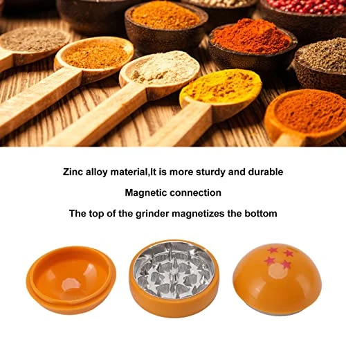 Spice Muller, Strong Teeth Magnetic Connection Zinc Alloy Spice Crusher For Kitchen 3 Spice Muller, Strong Teeth Magnetic Connection Zinc Alloy Spice Crusher For Kitchen - Image 3