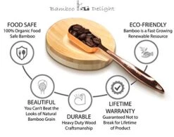 New Item! | Premium Bamboo Spoon Rest | 100% Organic Bamboo Wooden Holder For Spoons, Spatulas, Ladles, Teaspoons And Other Kitchen Cooking Utensils | 100% Food Safe & Premium Quality | Bamboo Delight -Peugeot Shop 51FgMCrSnsL