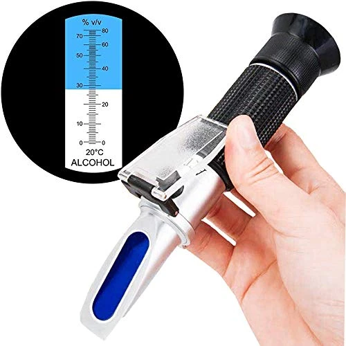SMARTSMITH Alcohol Refractometer For Spirit Alcohol Volume Percent Measurement With Automatic Temperature Compensation (ATC), Range 0-80% V/v.Alcohol Refractometer For Spirit Alcohol Volume Percent 7 SMARTSMITH Alcohol Refractometer For Spirit Alcohol Volume Percent Measurement With Automatic Temperature Compensation (ATC), Range 0-80% V/v.Alcohol Refractometer For Spirit Alcohol Volume Percent - Image 7
