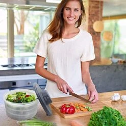 Salad Spinner Dryer Washer, Electric Salad Spinner Professional Kitchen Gadgets With Bowl And Colander, USB Electric Chargeble Lettuce Cleaner And Dryer (Color : Brass) 10 Salad Spinner Dryer Washer, Electric Salad Spinner Professional Kitchen Gadgets With Bowl And Colander, USB Electric Chargeble Lettuce Cleaner And Dryer (Color : Brass) -Peugeot Shop 51Fw37hWI8L