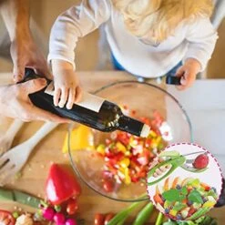 Salad Scissors For Chopped Salad, Toss And Chop Salad Tongs, Salad Chopper Salad Cutter, Kitchen Salad Scissors, Multifunction Double Blade Salad Chopper For Lettuce Fruits -Peugeot Shop 51GCVOxe9iL