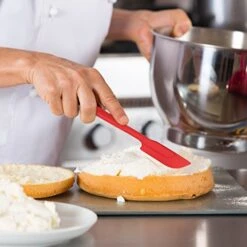 Slim Spatula, Heat-Resistant Flexible Nonstick Silicone, 10-Inches, Cherry -Peugeot Shop 51GE4cX5MRL