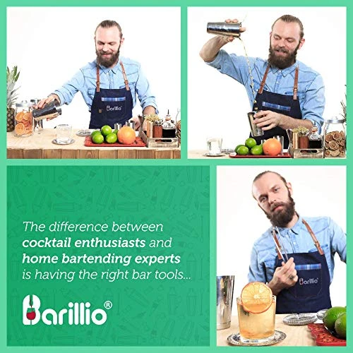 Ston Shaker Cocktail Shaker Set | Professional Bartender Kit With Weighted Martini Mixer, Hawthorne Strainer, Jigger, Mojito Muddler, Mixing Spoon & 2 Liquor Pourers…… 5 Ston Shaker Cocktail Shaker Set | Professional Bartender Kit With Weighted Martini Mixer, Hawthorne Strainer, Jigger, Mojito Muddler, Mixing Spoon & 2 Liquor Pourers…… - Image 5