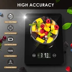 Digital Food Kitchen Scale, 22lb Weight Multifunction Scale Measures In Grams And Ounces For Cooking Baking, 1g/0.1oz Precise Graduation, Stainless Steel And Tempered Glass… 7 Digital Food Kitchen Scale, 22lb Weight Multifunction Scale Measures In Grams And Ounces For Cooking Baking, 1g/0.1oz Precise Graduation, Stainless Steel And Tempered Glass… -Peugeot Shop 51GJsapeuqL