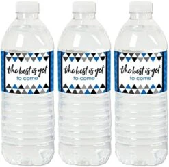Big Dot Of Happiness Light Blue Graduation Party Water Bottle Sticker Labels - Set Of 20 -Peugeot Shop 51GNYq1EEL. AC