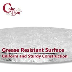 Cakebon Cake Drums Round 14 Inches - (Gold, 1-Pack) - Sturdy 1/2 Inch Thick - Professional Smooth Straight Edges -Peugeot Shop 51GOA5gDvdL