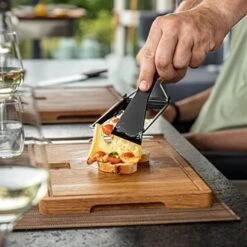 Oska Raclette Grilling Set Milano - Partyclette To Go Set - Suitable For Cheese, Meat, Fish, And Vegetables - Portable Non-Stick - Temperature Control And Dishwasher Safe