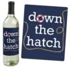 Big Dot Of Happiness Last Sail Before The Veil - Nautical Bridal Shower And Bachelorette Party Gift For Women - Wine Bottle Label Stickers - Set Of 4