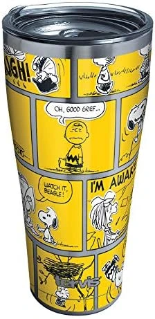 Tervis Peanuts™ - 70th Comic Strip Triple Walled Insulated Tumbler Travel Cup Keeps Drinks Cold & Hot, 20oz, Stainless Steel 8 Tervis Peanuts™ - 70th Comic Strip Triple Walled Insulated Tumbler Travel Cup Keeps Drinks Cold & Hot, 20oz, Stainless Steel - Image 8