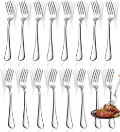 Forks,Set Of 16 Top Food Grade Stainless Steel Forks Silverware Set, Dinner Forks, Flatware Forks,Cutlery Forks,8 Inches, Mirror Polished & Dishwasher Safe, New Apartment Essentials -Peugeot Shop 51GVe2dJh3L. AC