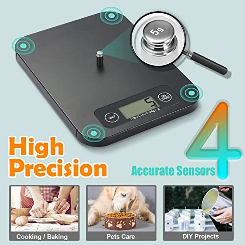 Smart Food Scale For Weight Loss, Kitchen Food Scales Digital Weight Grams And Oz With Nutritional Calculator, Food Weight Scale For Diet, Keto, Macro, Calorie, Baking, Meal Prep 0.1oz/11lb 5 Smart Food Scale For Weight Loss, Kitchen Food Scales Digital Weight Grams And Oz With Nutritional Calculator, Food Weight Scale For Diet, Keto, Macro, Calorie, Baking, Meal Prep 0.1oz/11lb - Image 5