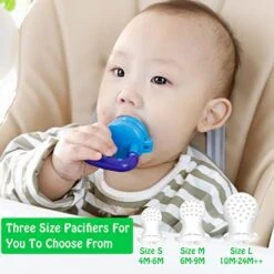 Aby Food Feeder/Fruit Feeder Pacifier (2 Pack) - HAOBAOBEI Infant Teething Toy Teether In Appetite Stimulating Colors, Bonus Includes 3 Sizes Silicone Pouches 17 Aby Food Feeder/Fruit Feeder Pacifier (2 Pack) - HAOBAOBEI Infant Teething Toy Teether In Appetite Stimulating Colors, Bonus Includes 3 Sizes Silicone Pouches -Peugeot Shop 51Gd3aNftNL