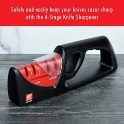 Zwilling J.A. Henckels 4-Stage Pull Through Knife Sharpener -Peugeot Shop 51GdtXQtZ6L