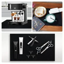 18"x12" PVC Bar Service Mat For Cocktail Bartender (Black 2-Pack) -Peugeot Shop 51GghQdrnQL