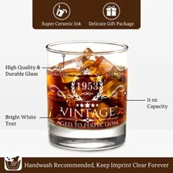 70th Birthday Gifts For Men Whiskey Glass- 70th Birthday Decorations For Men, Party Supplies - 70th Bday Gifts Ideas For Him, Dad, Husband, Friends - 11oz 9 70th Birthday Gifts For Men Whiskey Glass- 70th Birthday Decorations For Men, Party Supplies - 70th Bday Gifts Ideas For Him, Dad, Husband, Friends - 11oz -Peugeot Shop 51GlxDAqT8L