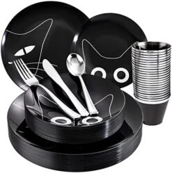 150PCS Clear Blue Plastic Plates & Gold Plastic Silverware - Disposable Gold Plastic Plates Include 50 Plates, 25Cups, 25Forks, 25Knives, 25Spoons For Party & Wedding & Graduation 17 150PCS Clear Blue Plastic Plates & Gold Plastic Silverware - Disposable Gold Plastic Plates Include 50 Plates, 25Cups, 25Forks, 25Knives, 25Spoons For Party & Wedding & Graduation -Peugeot Shop 51Gtai4Z9mL. AC