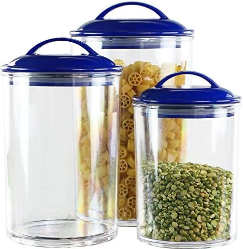 Calypso Basics By Reston Lloyd Acrylic Storage Canisters, Set Of 3, Lemon 9 Calypso Basics By Reston Lloyd Acrylic Storage Canisters, Set Of 3, Lemon - Image 9