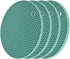 Siicone Trivets For Hot Dishes, Trivet Mat Hot Pads For Kitchen Tabletop, Trivets For Hot Pots And Pans, Round Silicone Pot Holders Mat, Trivets For Quartz Countertops Mats Set 4 Mixing Color -Peugeot Shop 51H74CxxPPL. AC