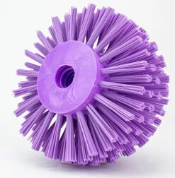 PARTA 45005EC68 Plastic Multi-Purpose Valve Brush, Pipe Brush, Round Brush With Polyester Bristles, Color Coded For Commercial Cleaning, Kitchen, Restaurant, Bathroom, 3.9 X 5 X 3.9 Inches, Purple -Peugeot Shop 51HF0RkOaDL