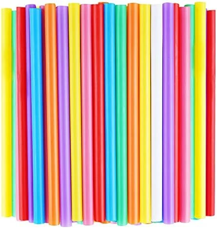 200 PCS Jumbo Smoothie Straws, Colorful Disposable Plastic Large Wide-mouthed Milkshake Straw (0.43" Diameter And 8.2" Long) 5 200 PCS Jumbo Smoothie Straws, Colorful Disposable Plastic Large Wide-mouthed Milkshake Straw (0.43" Diameter And 8.2" Long) - Image 5