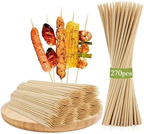 270PCS Bamboo Sticks Bulk - Premium Natural Wooden Skewers Bamboo Skewers Wood Sticks For BBQ, Open Fire Pit, Caramel Apples, Hamburger, Fruit, Grilling. Φ=3.5mm, L=15cm 6 270PCS Bamboo Sticks Bulk - Premium Natural Wooden Skewers Bamboo Skewers Wood Sticks For BBQ, Open Fire Pit, Caramel Apples, Hamburger, Fruit, Grilling. Φ=3.5mm, L=15cm - Image 6