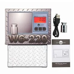 Scale 220g/ 0.01g, Digital Pocket Scale 100g Calibration Weight,Mini Jewelry Scale, Kitchen Scale,6 Units Conversion, Tare & LCD Display, Auto Off, Rechargeable Battery -Peugeot Shop 51Hdiruq30L