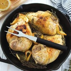 Ada Cutlery Carving Fork Stainless Steel Tine Steel Resin Made In USA, 9-1/2 Inches, Black Handle -Peugeot Shop 51HmlvDMNVL