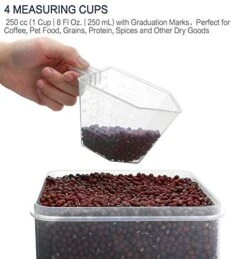 Extra Large 7qt / 6.5L/220oz Tall Food Storage Containers, WIDE & DEEP, 4-Piece BPA Free Plastic Airtight Kitchen Pantry Storage Containers For Flour, Sugar, With 4 Measuring Cups,20 Labels 9 Extra Large 7qt / 6.5L/220oz Tall Food Storage Containers, WIDE & DEEP, 4-Piece BPA Free Plastic Airtight Kitchen Pantry Storage Containers For Flour, Sugar, With 4 Measuring Cups,20 Labels -Peugeot Shop 51Hqv8lmNiL