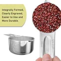BERYLER 1/3 Cup (5.3 Tbsp | 80 Ml | 80 Cc | 2.7 Oz) Measuring Cup, Stainless Steel Measuring Cups, Metal Measuring Cup, Kitchen Gadgets For Cooking 6 BERYLER 1/3 Cup (5.3 Tbsp | 80 Ml | 80 Cc | 2.7 Oz) Measuring Cup, Stainless Steel Measuring Cups, Metal Measuring Cup, Kitchen Gadgets For Cooking -Peugeot Shop 51Hu2uFgNkL