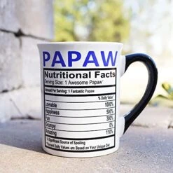 Papaw Mug, 16oz. Large Ceramic Papaw Coffee Mug, Papaw Gifts -Peugeot Shop 51Hw2MU8ZhL