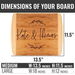 Housewarming Present For New Apartment, Cutting Board Personalized | 13.5x11.5 | 12 Designs & 2 Sizes, Wedding Gifts For The Couples - 2 Tone Block Board #G 10 Housewarming Present For New Apartment, Cutting Board Personalized | 13.5x11.5 | 12 Designs & 2 Sizes, Wedding Gifts For The Couples - 2 Tone Block Board #G -Peugeot Shop 51HwBy8GLzL