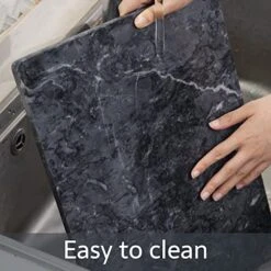 Marble Pastry Board 16x12 Inch Cutting Board Marble Serving Tray For Cheese Perfect For Keep The Dough Cool And Chocolate Tempering Easy To Clean Sleek Design, Gray -Peugeot Shop 51I3hIN5TnL