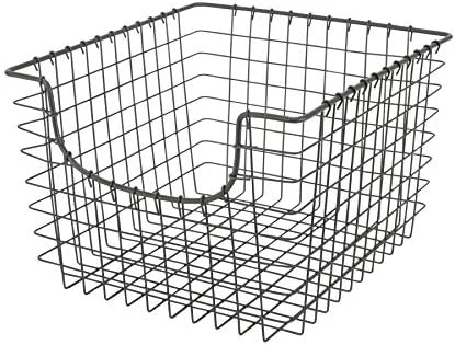 Oop Wire Basket (Industrial Gray) - Storage Bin & Décor For Bathroom, Closet, Pantry, Under Sink, Toy, Shelf, Kitchen, & Nursery Organization 6 Oop Wire Basket (Industrial Gray) - Storage Bin & Décor For Bathroom, Closet, Pantry, Under Sink, Toy, Shelf, Kitchen, & Nursery Organization - Image 6