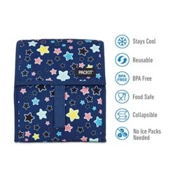 Freezable Lunch Bag With Zip Closure, Bright Stars 17 Freezable Lunch Bag With Zip Closure, Bright Stars -Peugeot Shop 51I5P0LYE2L
