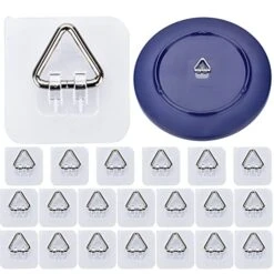 Plate Hangers For The Wall 20 Pack Wall Plate Hangers Vertical Plate Holders Display Holder Adhesive Picture Hanger For Decorative Plates, Wall Decoration