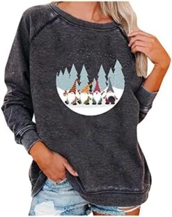 Crewneck Sweatshirts For Women Cute Long Sleeve Fashion Christmas Print Plus Size Sweatshirts Pullover Top Streetwear -Peugeot Shop 51ICDTK9QfL. AC