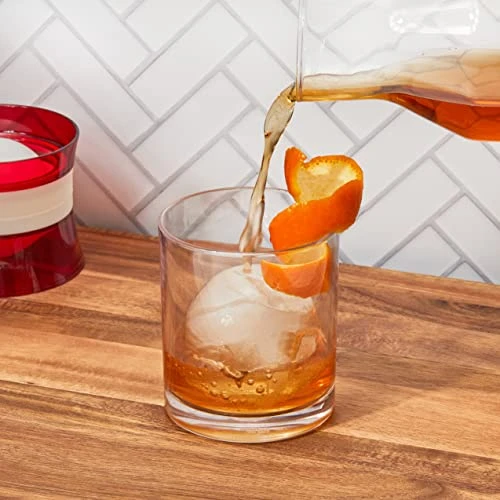 Set Of 2 Silicone Ice Sphere Molds, Stackable 2.5-Inch Ice Ball Maker, Keep Drinks Colder Longer With Less Dilution, Leak-free, Easy-Release, Black 3 Set Of 2 Silicone Ice Sphere Molds, Stackable 2.5-Inch Ice Ball Maker, Keep Drinks Colder Longer With Less Dilution, Leak-free, Easy-Release, Black - Image 3