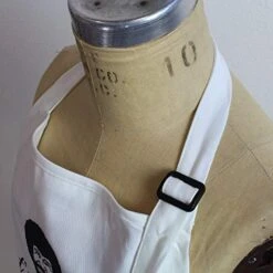 Bob Ross Apron | Perfect For Women, Men, And Kids | Features Paint Brush Pockets | White Canvas 100% Cotton Material | Great For Painting And Cooking | Unique Gift For Art Enthusiasts | Comfortable -Peugeot Shop 51IKXXyHx0L